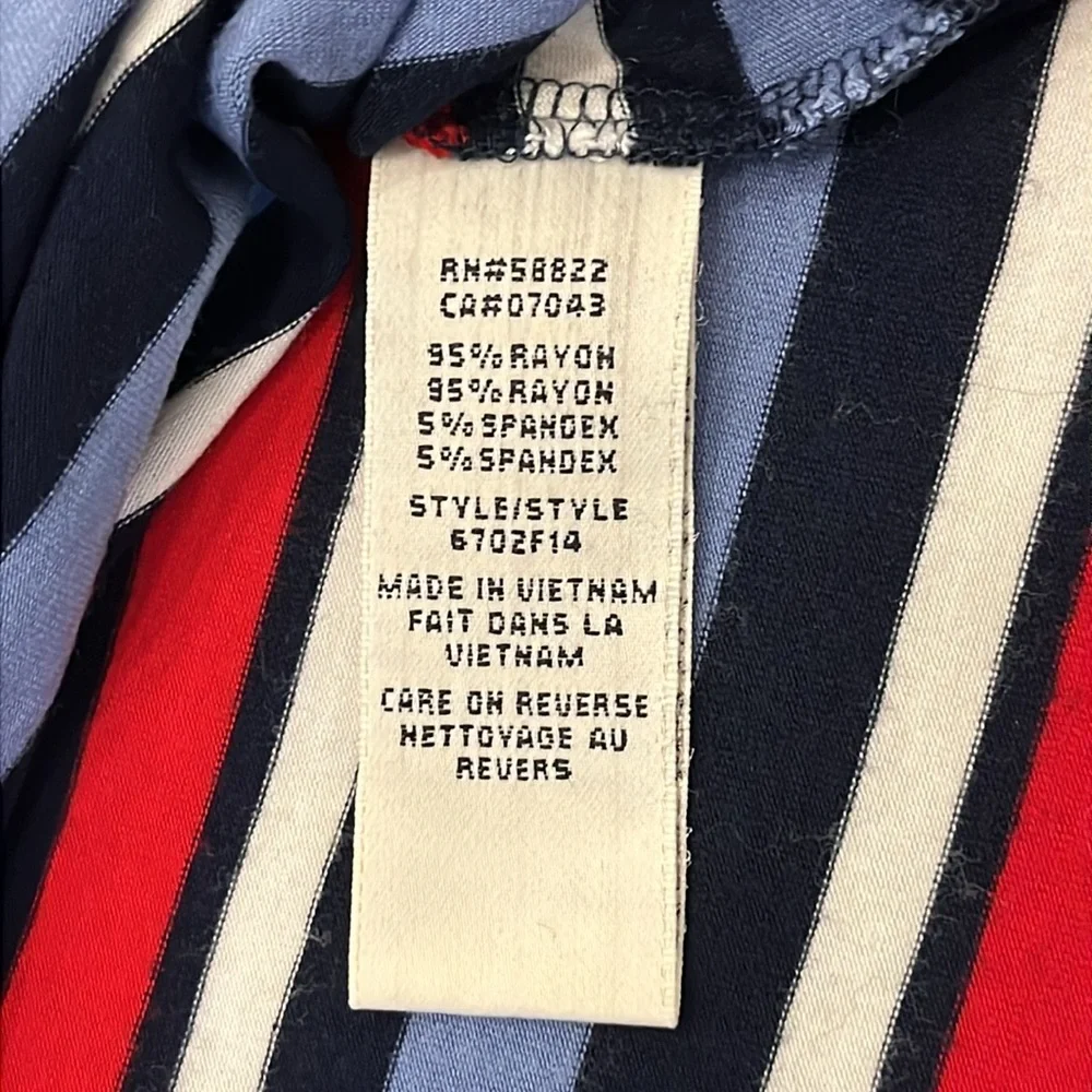 Maxi Skirt Women’s Multicolor Red, White & Blues striped. - Picture 4 of 7